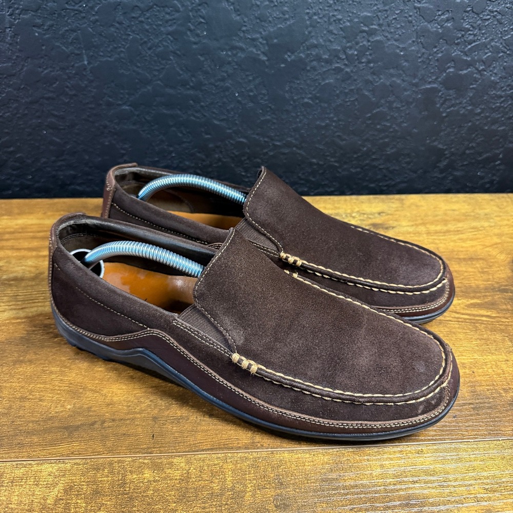 Cole Haan Gunnison C06928 Brown Suede Moccasin Loafers Mens 10.5M